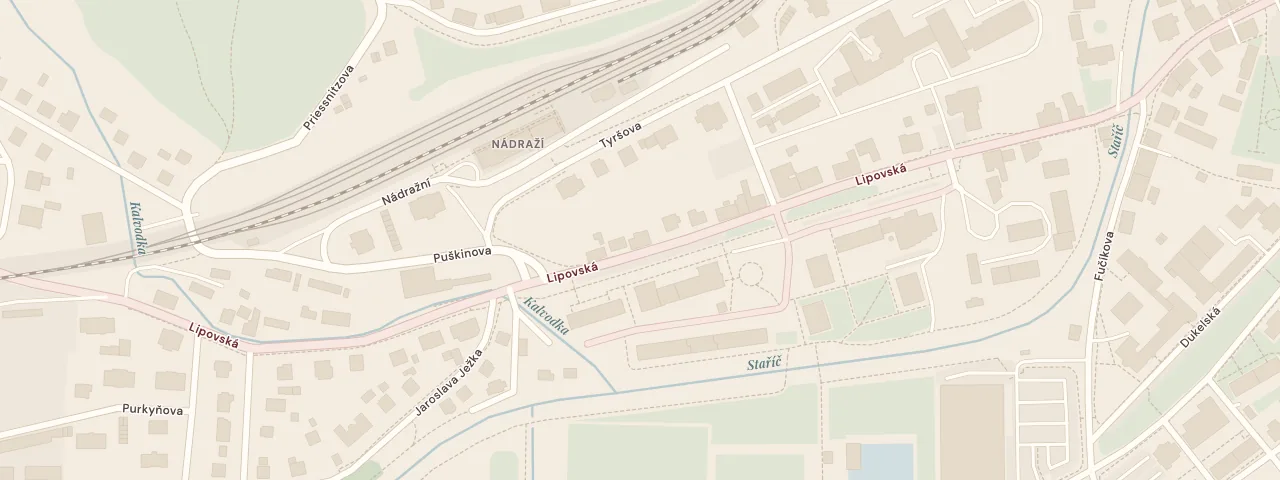 Mapa – Květinářství Gerbera, Lipovská 114, Jeseník